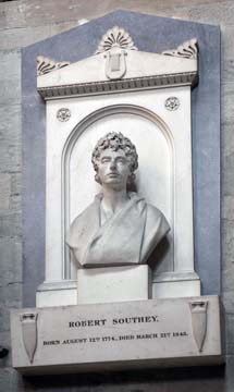 Robert Southey memorial Westminster Abbey