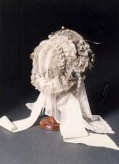 Charlotte Bronte's wedding bonnet