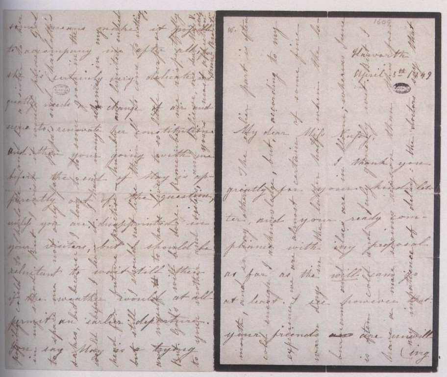 Anne Brontë letter