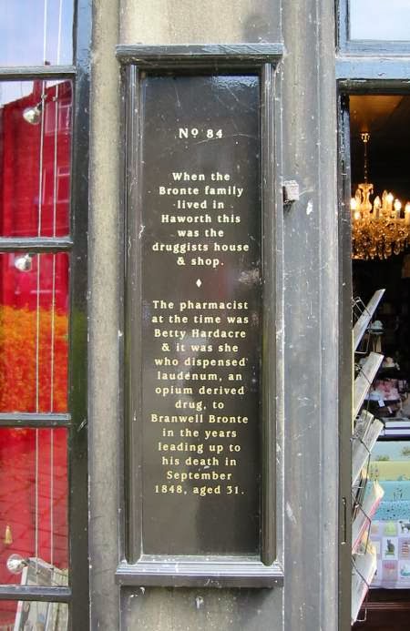 Branwell Bronte apothecary