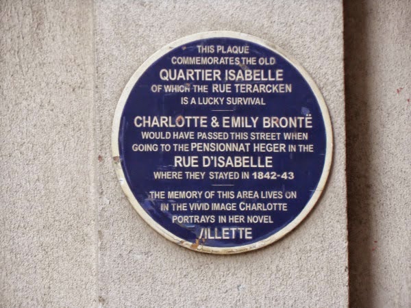 Bronte plaque in Brussels