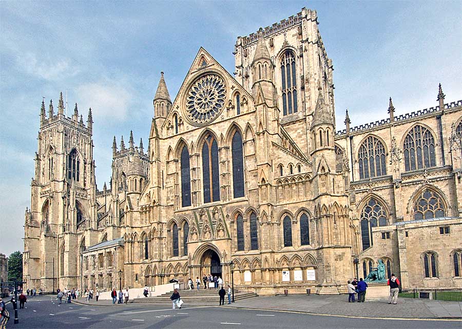 The huge, imposing York Minster