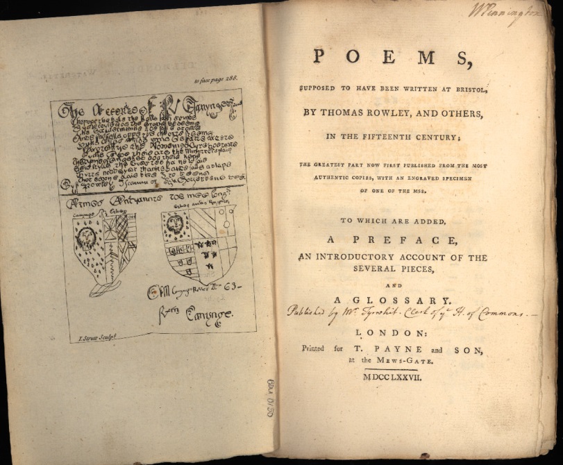 Poems by Thomas Rowley