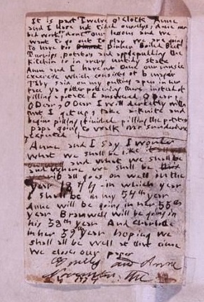 1834 diary paper