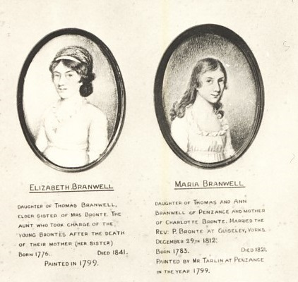 Elizabeth and Maria Branwell, painted in 1799