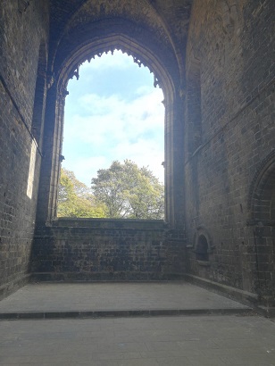 Kirkstall Abbey window view