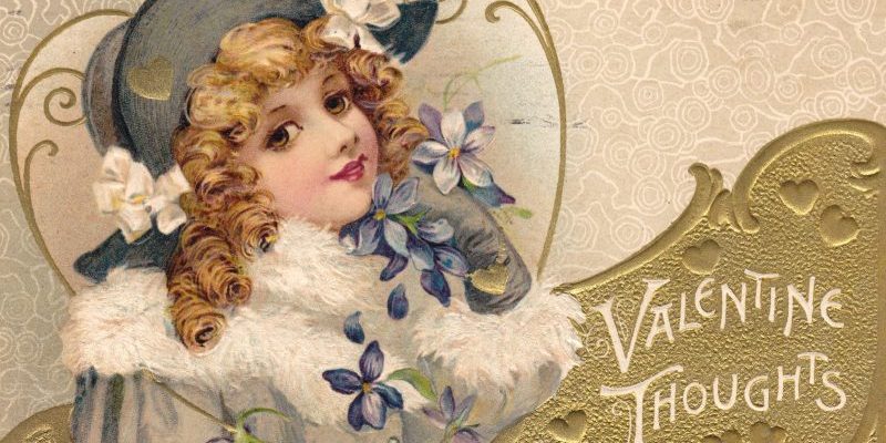 Victorian valentines card