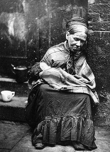 Workhouse mother and baby