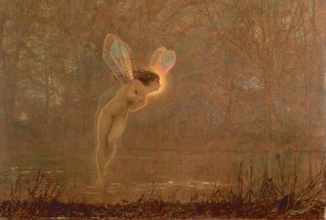 Iris by John Atkinson Grimshaw