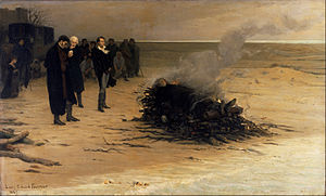 The Funeral of Shelley by Louis Fournier