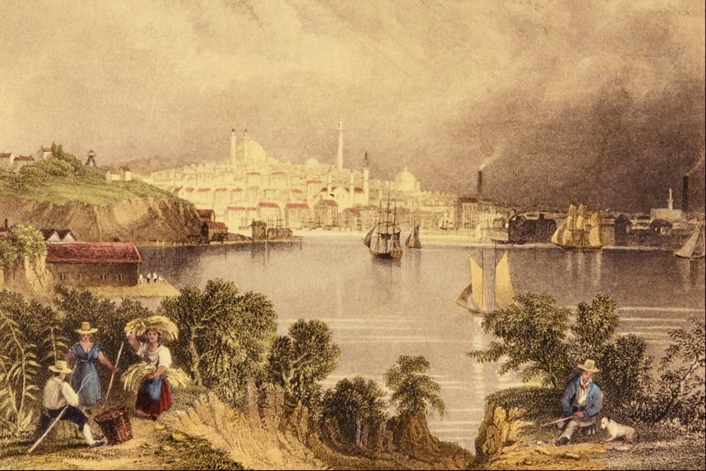 View of Baltimore by William H. Bartlett