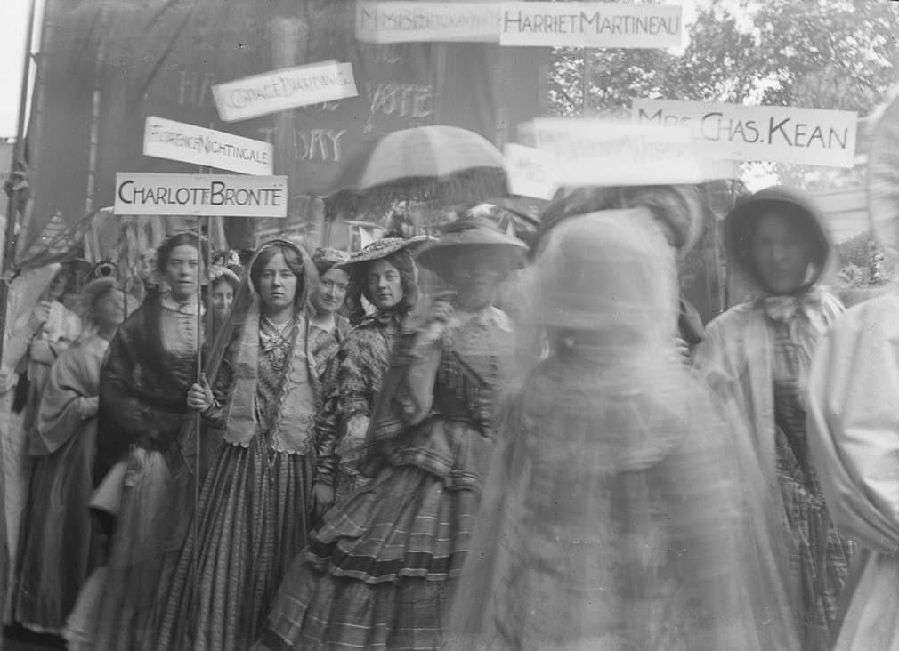 Charlotte Bronte suffragette banner