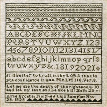 Anne Bronte's sampler