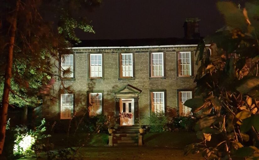 Haworth Parsonage at night