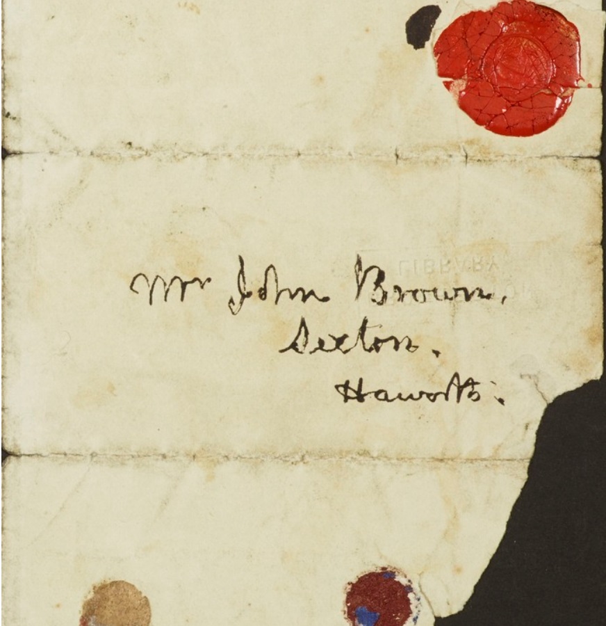 Envelope from Branwell Bronte to John Brown