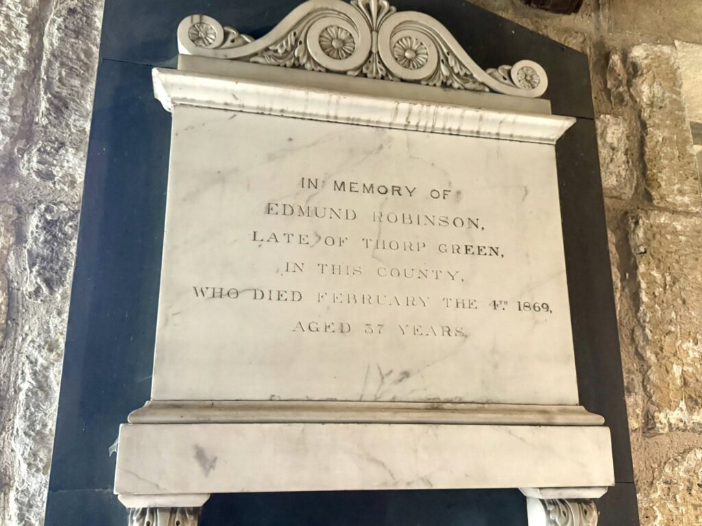 Edmund Robinson memorial
