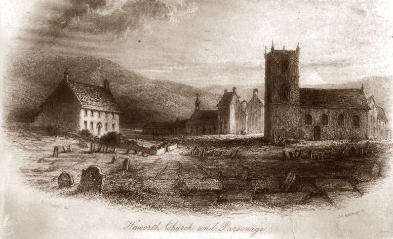 Haworth church at the time of the Brontes